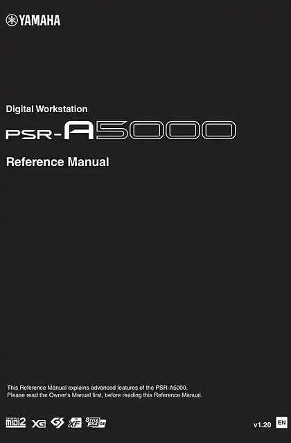 yamaha雅马哈PSR-A5000 Reference Manual